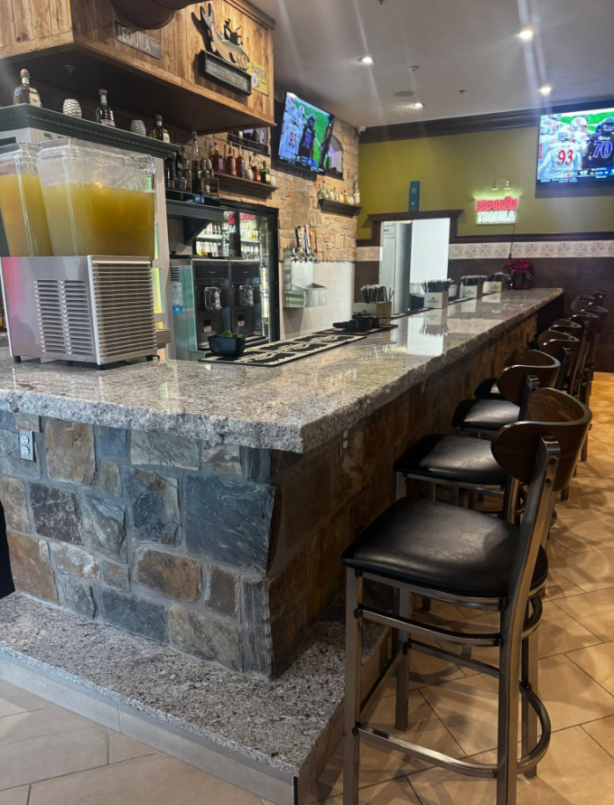 El Cozumel stone bar interior